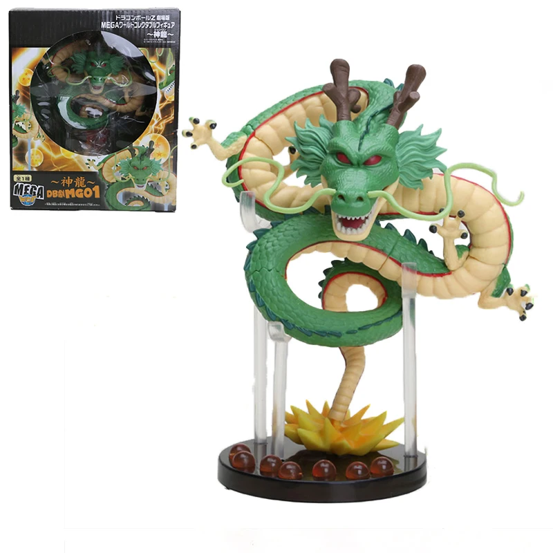 only shenron2 15 см Dragon Ball Shenron figulas прикроватная лампа Dragon Ball Z рисунок ночной Светильник Shenlong+ 7 шт 3,5 см шарики+ акриловая полка DBZ - Цвет: only shenron2
