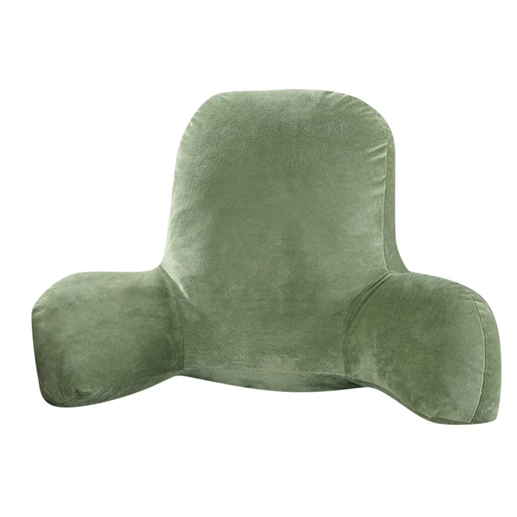 

Plush Big Backrest Reading Rest Pillow Lumbar Support Chair Cushion with Arms Seat Cushion Massage Pad Sofa Pillow