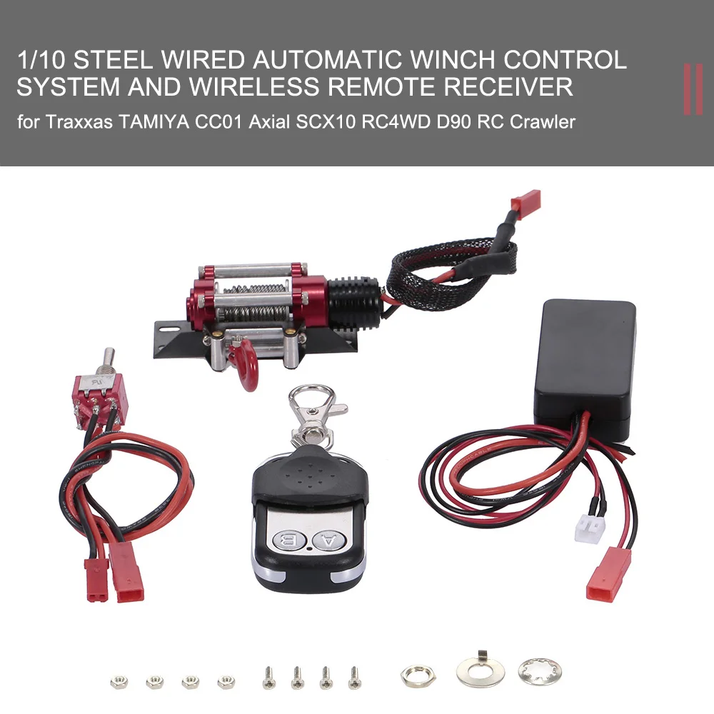 Для Traxxas HSI TAMIYA CC01 Axial SCX10 RC4WD D90 RC Гусеничный 1/10 гусеничная лебедка система