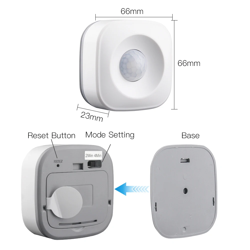 

Smart WiFi PIR Motion Sensor Human Detector Smart Life Tuya App Control Alarm System Smart Body Movement Sensor Work with IFTTT