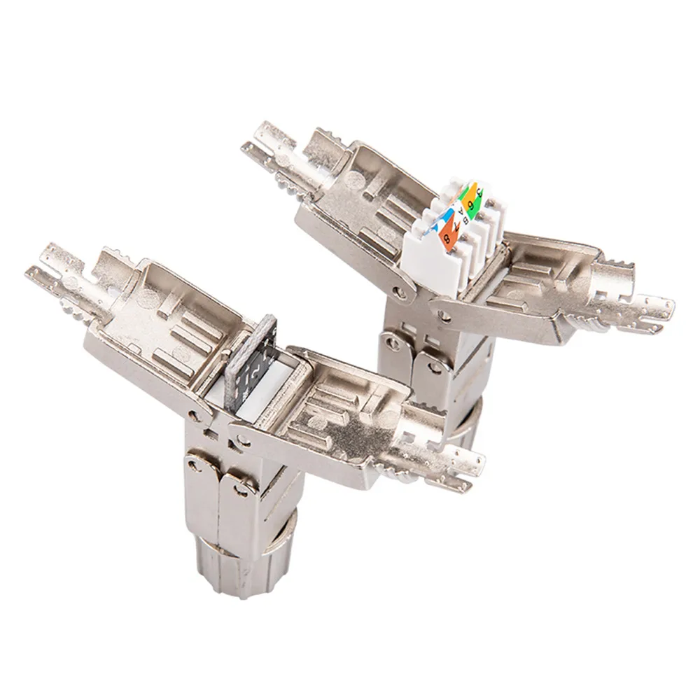 Сетевой соединитель RJ45 Cat6A Cat7 сетевой полностью экранирующий Модуль соединения