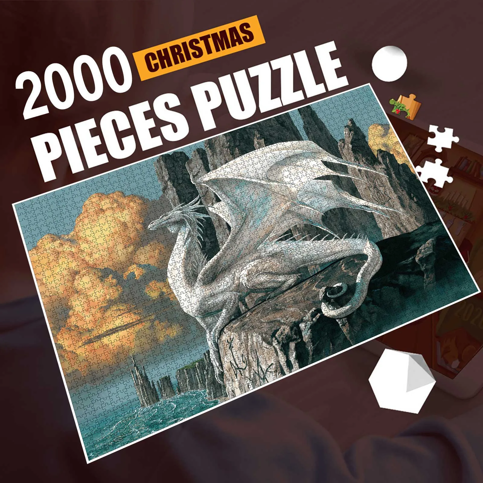 Пазл для интеллектуального развития взрослых и детей 2000 шт. игрушка праздничный