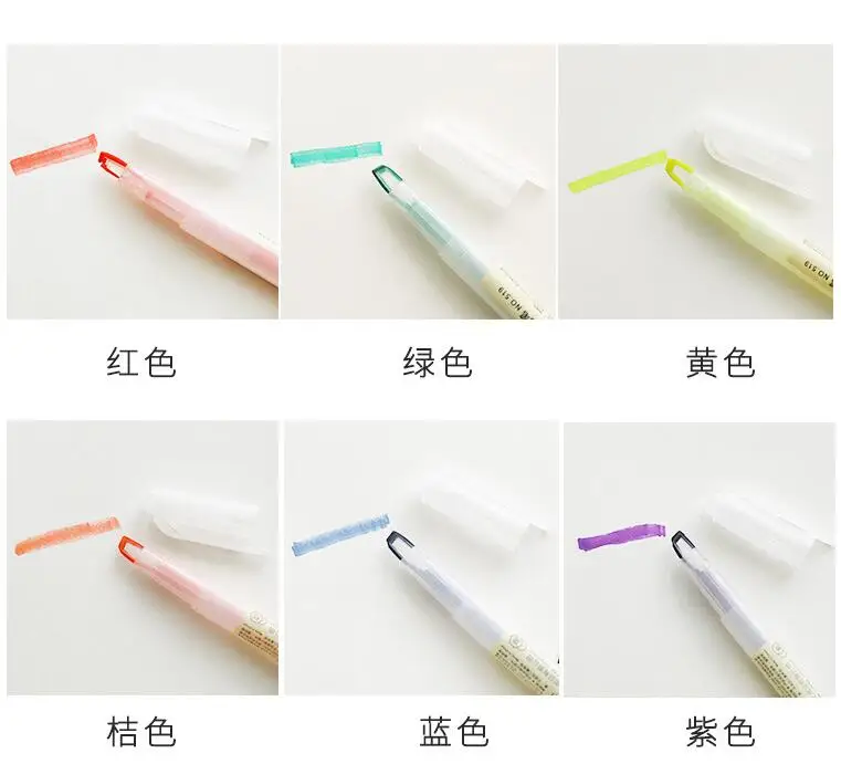 1 шт. двойная головка 2 в ручка хайлайтер японская канцелярская милые офисные