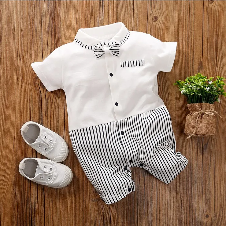 B Short Sleeve Bunvel/Одежда для новорожденных девочек; комбинезон с длинными рукавами и галстуком; комбинезон с рисунком; Одежда для маленьких девочек; костюм новорожденного ребенка - Цвет: B Short Sleeve