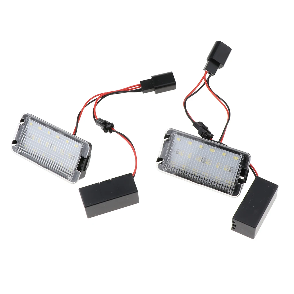 

2 Pack Truck LED Tail Lamp Rear Number License Plate Light Bulbs for Seat