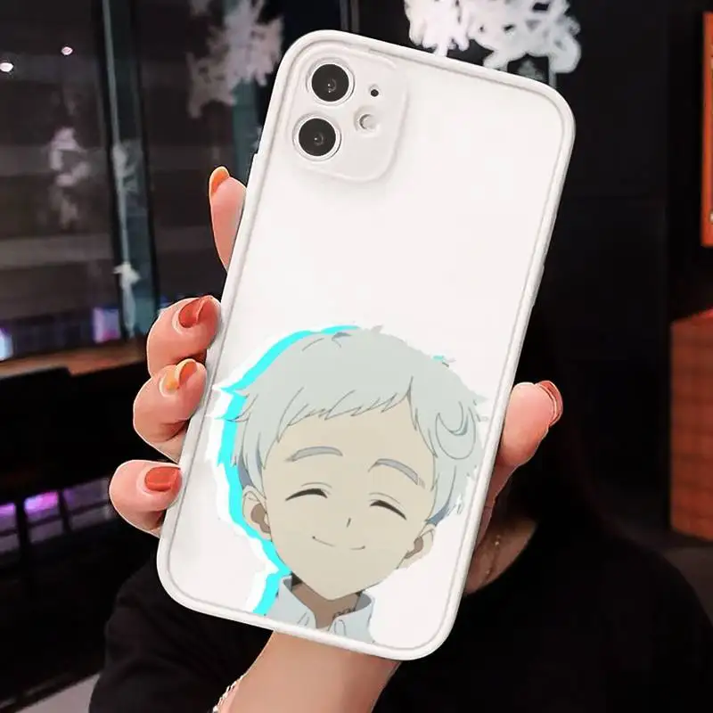 

The Promised Neverland Phone Case Matte Transparent for iPhone 7 8 11 12 s mini pro X XS XR MAX Plus cover funda