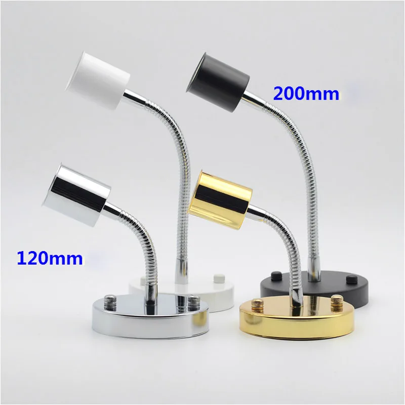 

4pcs E27 Steering Hose Lamp Holder Steering Led Light Socket for Restaurant Bar Shop Corridor Lighting Accessories Lamp Bases
