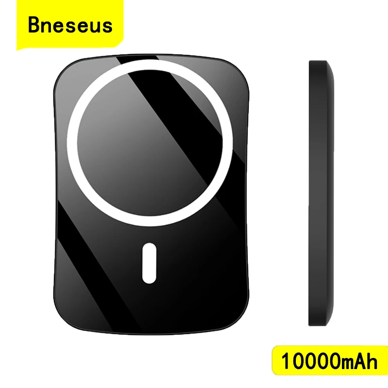 

Bneseus Portable Power Bank 10000mAh 15W Magnetic Wireless Charger for Iphone13 12 Pro Max Smartphone External Battery Powerbank