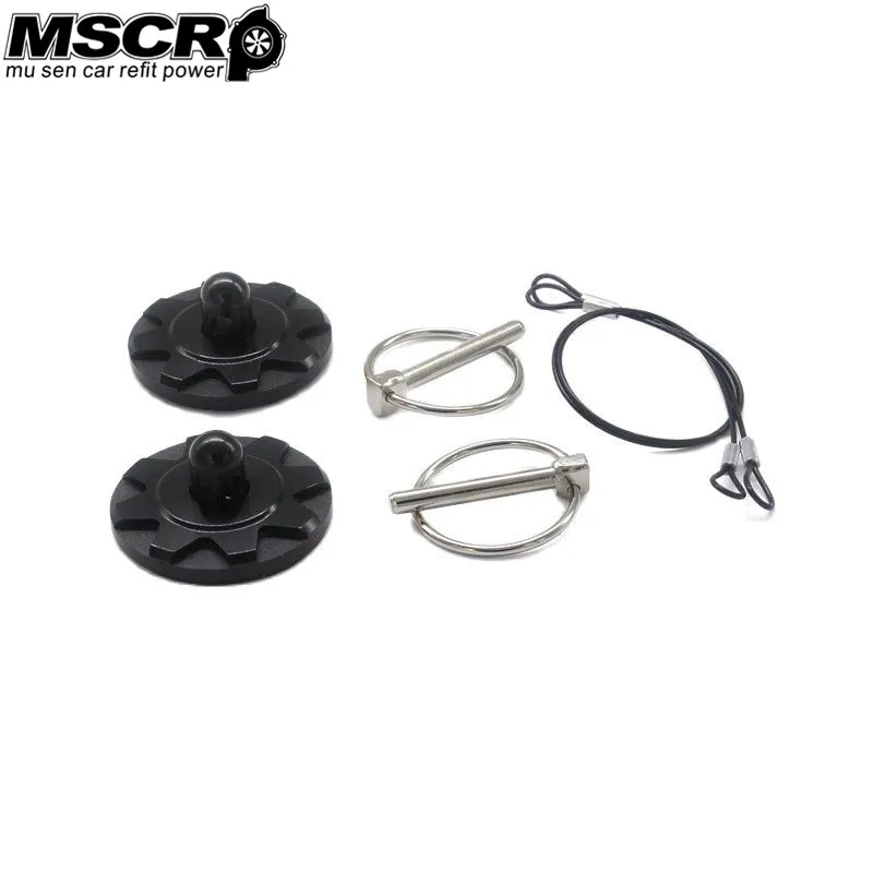 Высококачественная Черная Автомобильная плюс смывная капота набор защелок