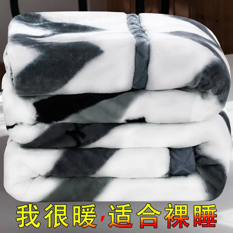 

Blanket Mattress Winter Warm Double Blanket Thickened Quilt Winter Raschel Blanket Blanket Cover Blanket Spring Autumn Winter