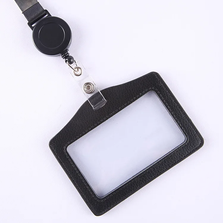 1 шт. из искусственной кожи для бейджа пройти доступ карты Чехол Крышка случая