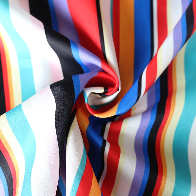 

2020 summer blouse stripes printed short-sleeved chiffon shirt plus size colorful top T shirt new design plus size xxxl