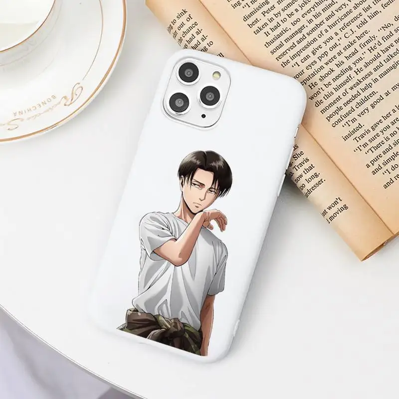 

anime Attack On Titan cartoon cute Phone Case Candy Color for iPhone 6 6S 7 8 11 12 XS X SE 2020 XR mini pro Plus MAX funda