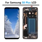 Оригинальный дисплей для Samsung Galaxy S8 G950 G950F S8 Plus G955 G955f, ЖК-дисплей с рамкой, сенсорный экран, дигитайзер, запасные части