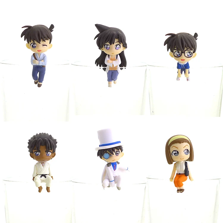 Подлинная фигурка Bandai с именем детектива Конан гача чашка по краю чай друзья Shinichi Коран Yuanzi Kidd Q версия игрушка-модель