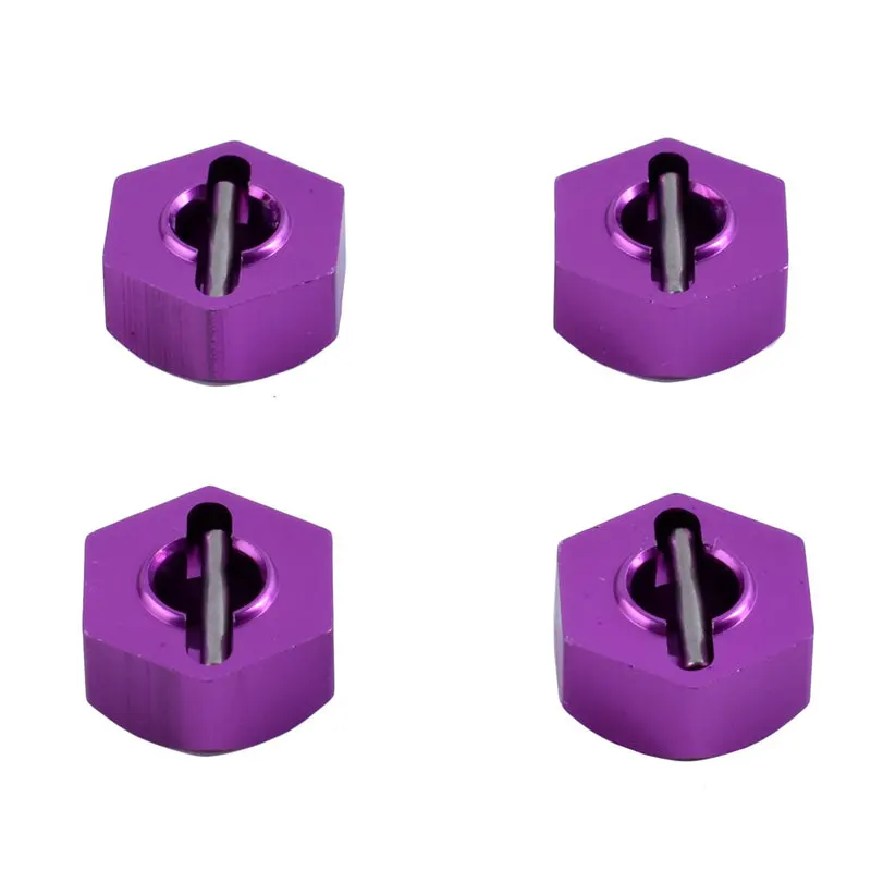 

4PCS WLtoys 12428 12423 Upgrade Hex Nuts Aluminum Alloy Hex 12mm Hex Adapter Combiner for RC Cars