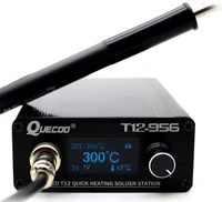 t12 956 sc oled 1 3 screen soldering iron 4 core soldering station with p9 plastic handle automatically shut down and sleep