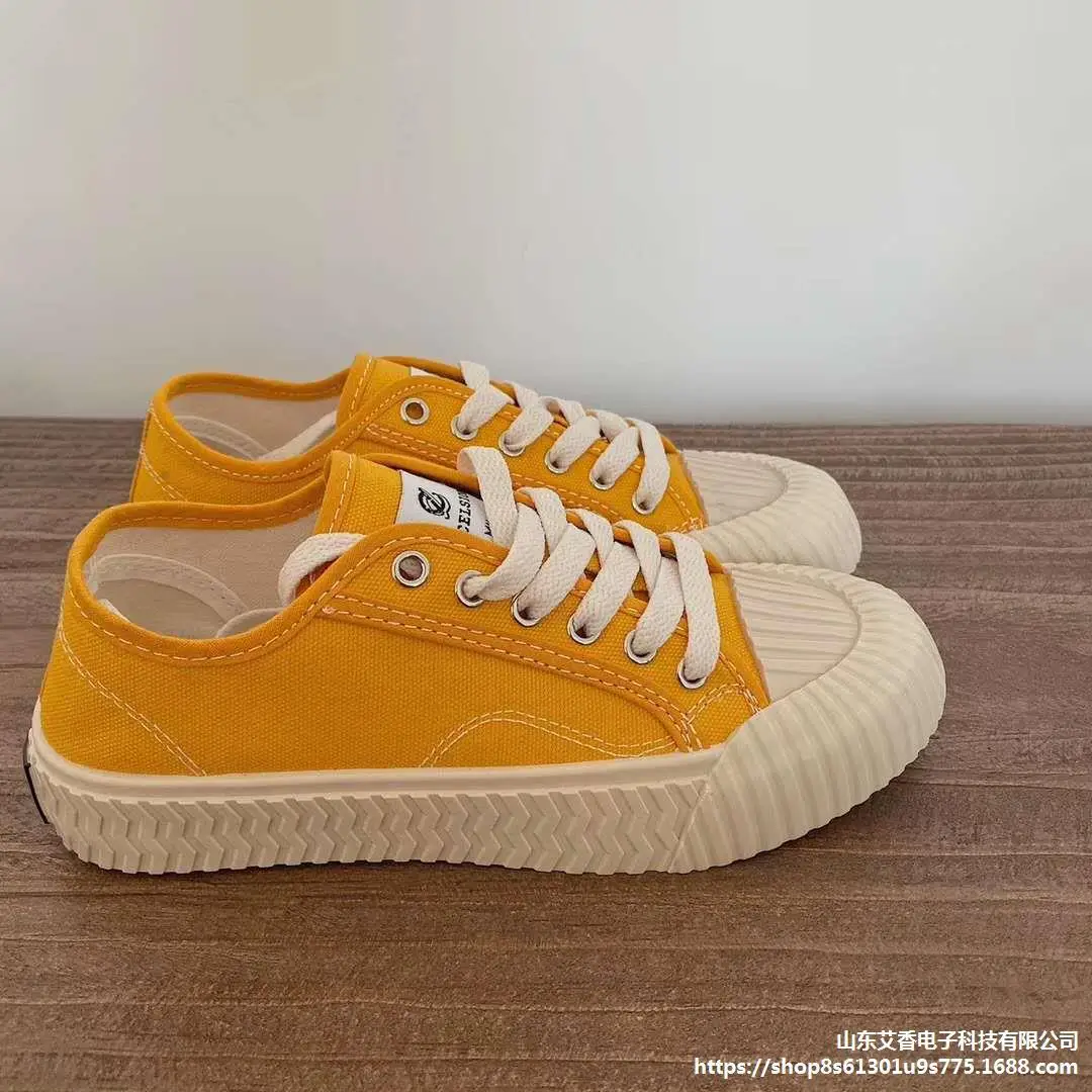 

Кеды женские холщовые, кроссовки, удобная повседневная обувь на плоской подошве, на шнуровке, Вулканизированная подошва