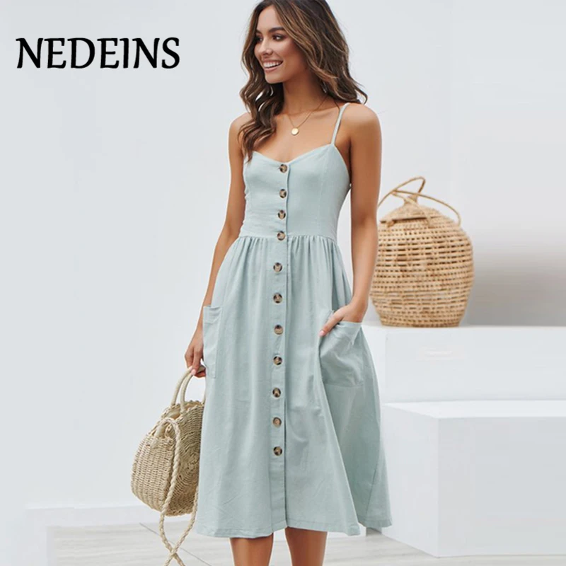 NEDEINS 2020 Для женщин Летнее пляжное платье большого размера кружевной бюстгальтер