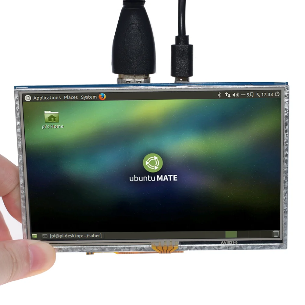 Сенсорный ЖК-экран 5 дюймов ЖК-Дисплей HDMI TFT панель 800*480 для бананового Pi Raspberry 4B 3