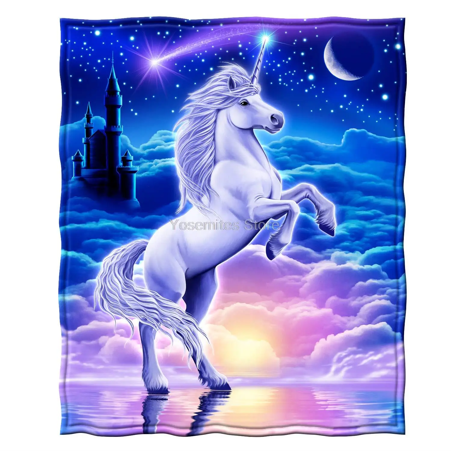 

Unicorn Super Soft Plush Fleece Throw Blanket