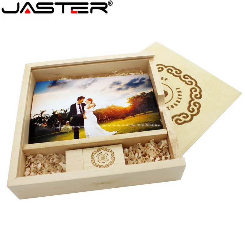 JASTER клиент логотип клен фото уникальный Альбом usb + коробка флэш накопитель 4 ГБ 16