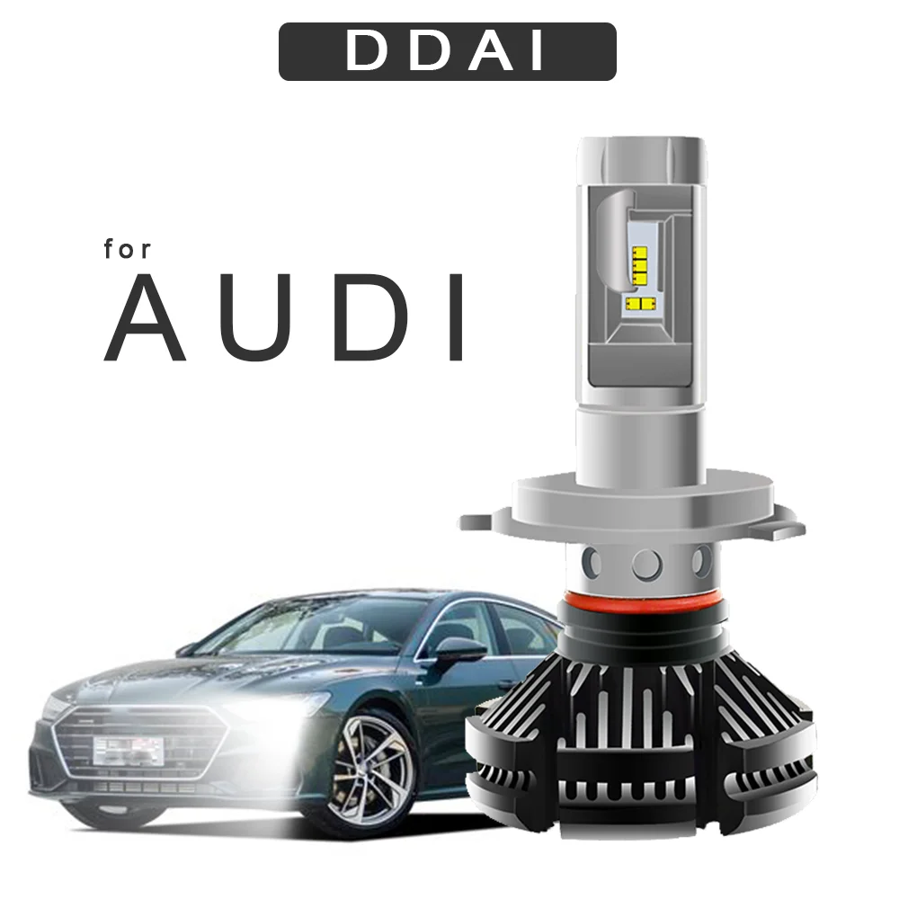 DDAI Автомобильные фары H7 LED H4 для AUDI A5 A6 A7 S4 Q7 Q5 50 Вт ZES Противотуманные лампы X3
