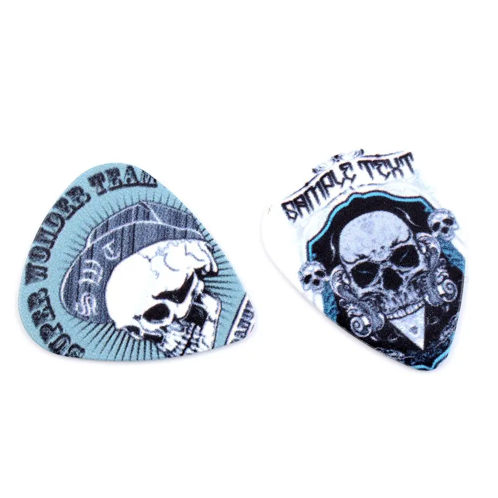 

10pcs Plastic Skull Pattern Guitar Paddle Picks Thickness 1.0mm Bass Guitar Pick Parts Musical Instrument Accessories