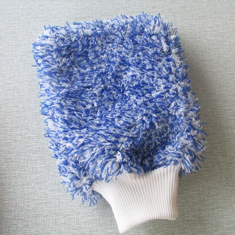 

1pc Car Maximum Mitt High Density Auto Wash Cloth Ultra Super Absorbancy Car Sponge Plush Glove Microfiber Cleaning Towel