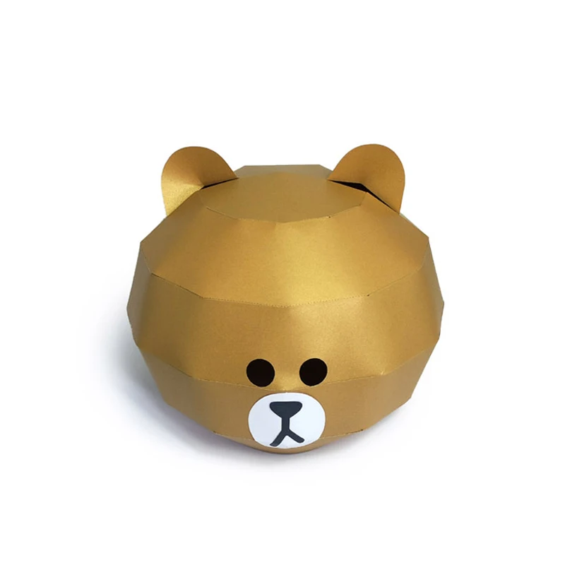 Маски для лица 3D бумажная модель бумажное ремесло сделай сам шуточные игрушки