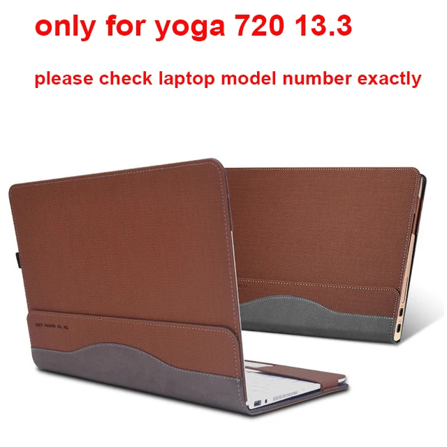 brown Индивидуальный Дизайн чехол для lenovo Yoga 720 13,3 720-13 720-13IKB рукав PU кожаный кейс для ноутбука пленка экрана стилус подарок - Цвет: brown