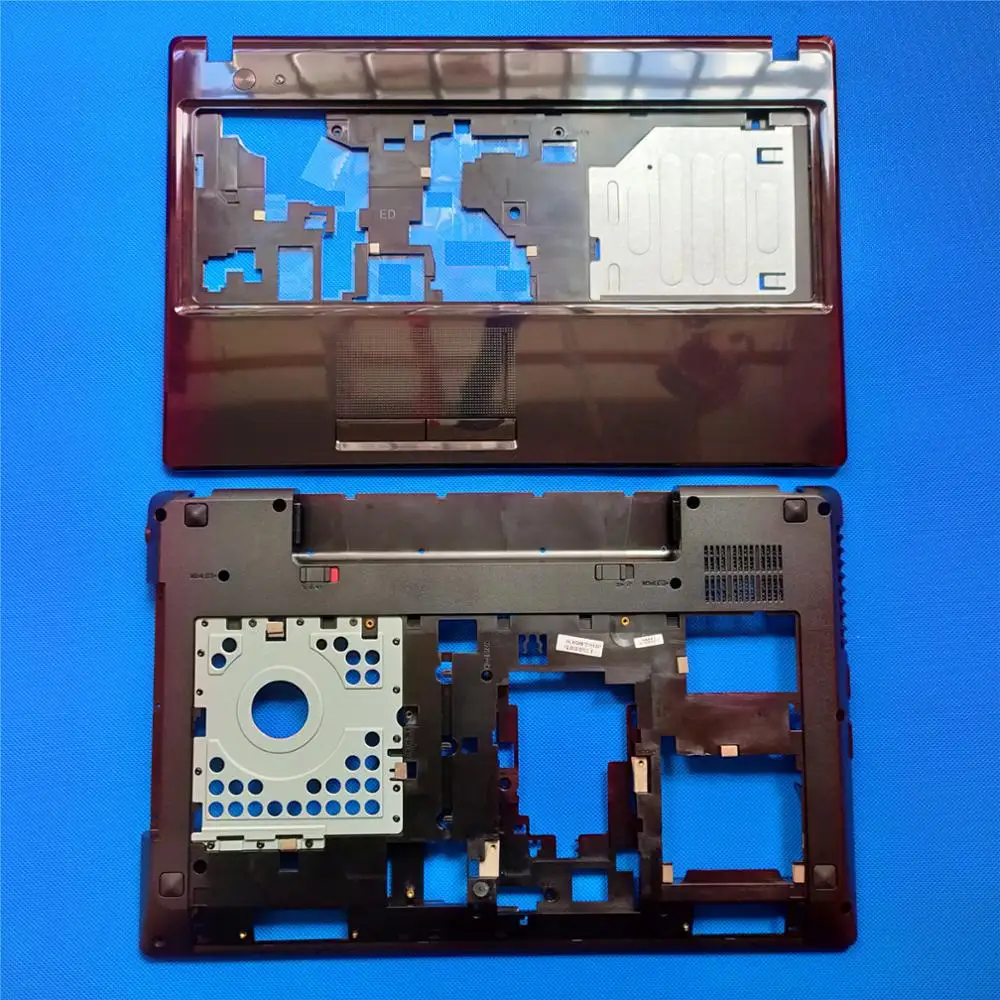 Новая Оригинальная Нижняя крышка и Упор для рук Lenovo G580 G585 верхняя с подставкой
