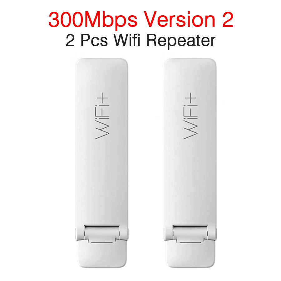 2 PCS WIFI Repeater Xiaomi wifi повторитель 2 усилитель расширитель 2 Универсальный Repitidor Wi-Fi удлинитель 300 Мбит/с 802.11n Беспроводной - Цвет: 2 PCS WIFI Repeater
