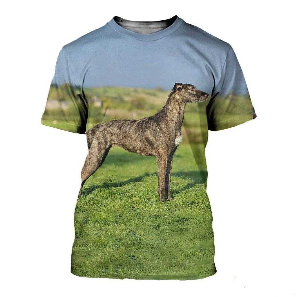 

New Fashion T-shirt Animal Dog Harajuku Casual T-shirt 3D Printing Fun Unisex Casual Sports Top NO01
