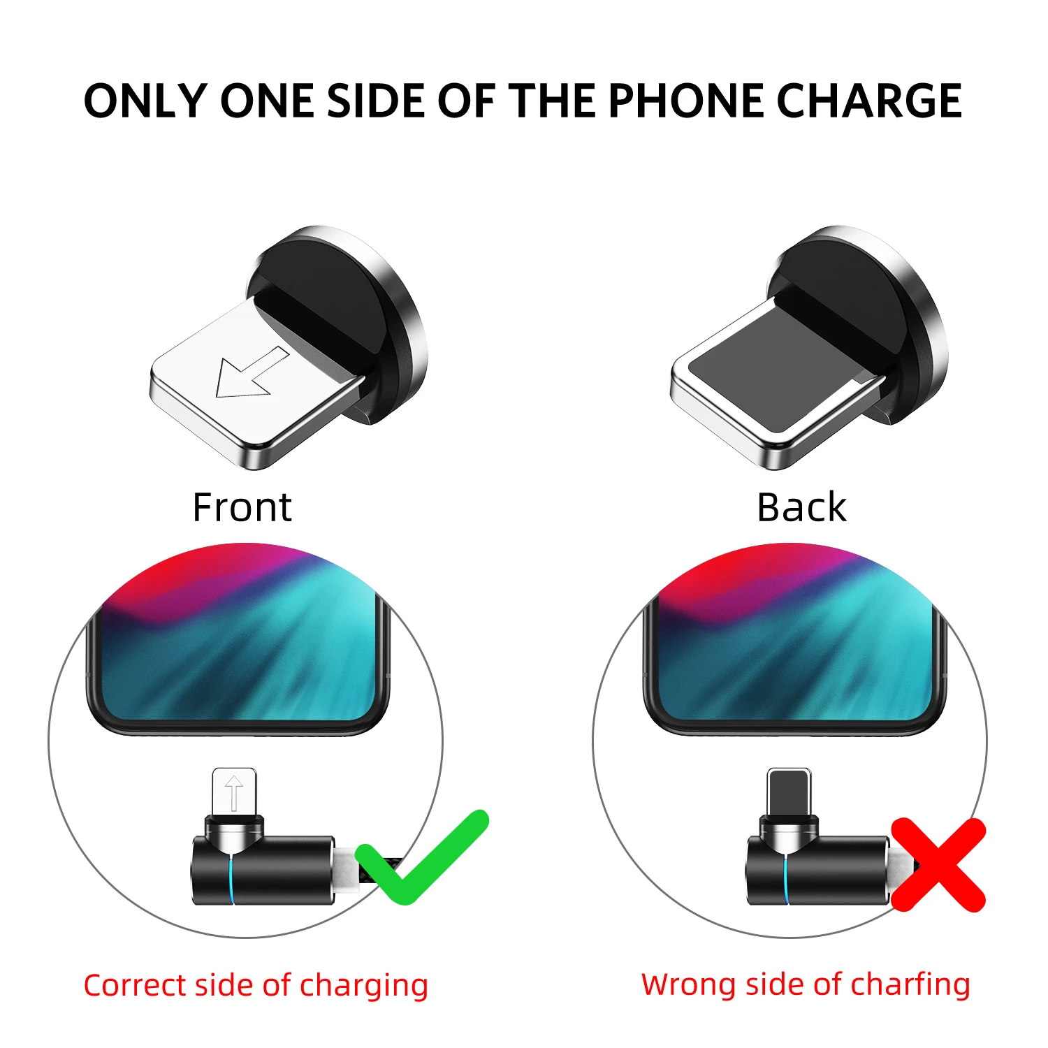 Магнитный кабель USLION 3A Micro USB Type C адаптер для быстрой зарядки магнитное зарядное