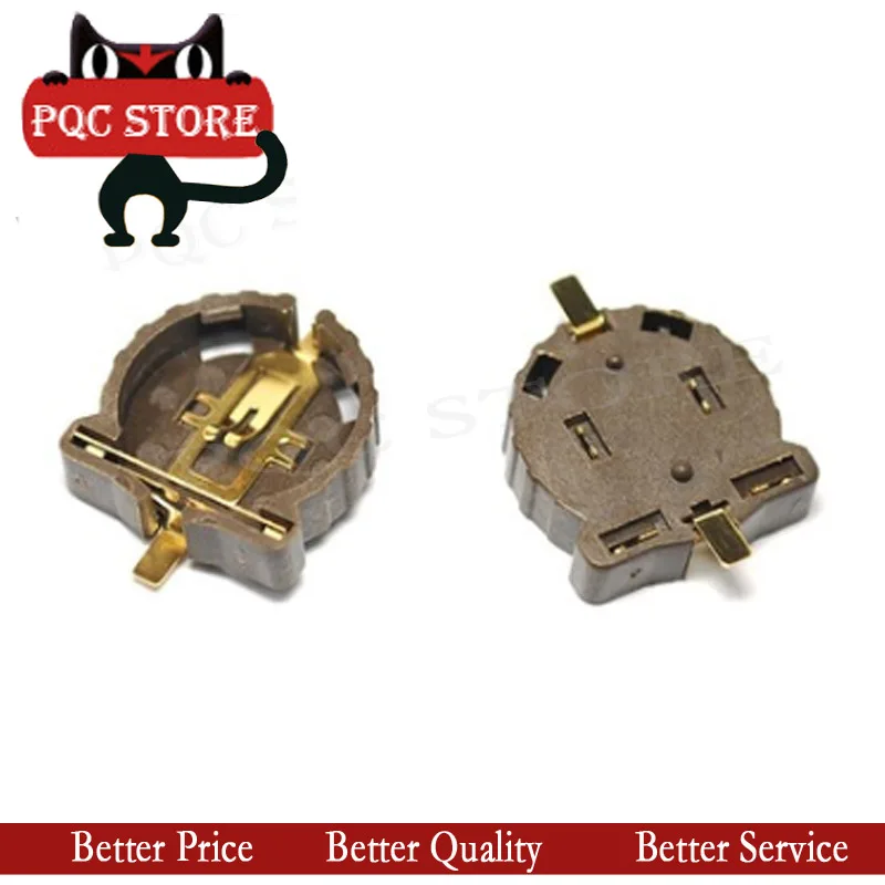 BS-1220-2 держатель аккумулятора CR1220 патч-кнопка позолоченный устойчивый к высоким