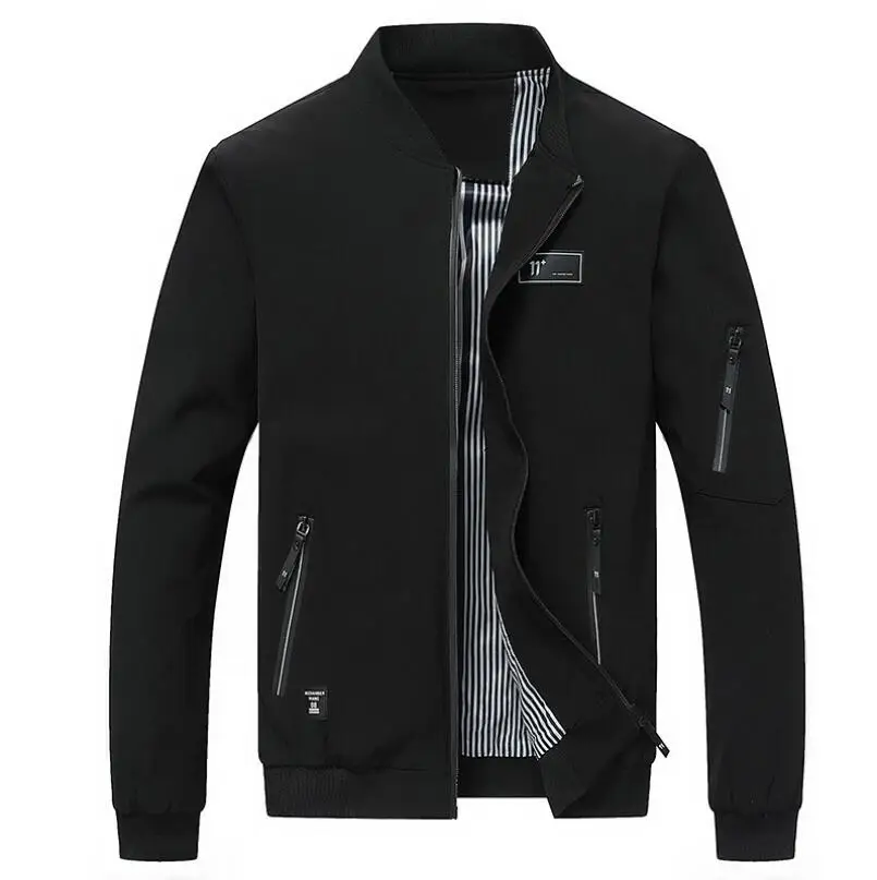 Ветровка мужская с отложным воротником тонкая куртка повседневная верхняя