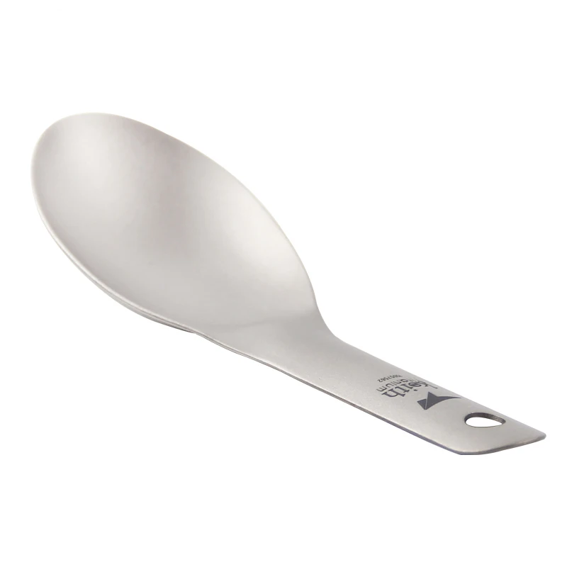 Детская Титановая Ложка с короткой ручкой 140 мм 14 3 г|Столовые приборы для пикника|