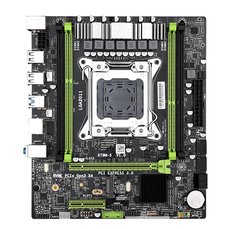 Материнская плата Kllisre X79 LGA 2011 материнская с разъемом M.2 NVME Поддержка процессоров