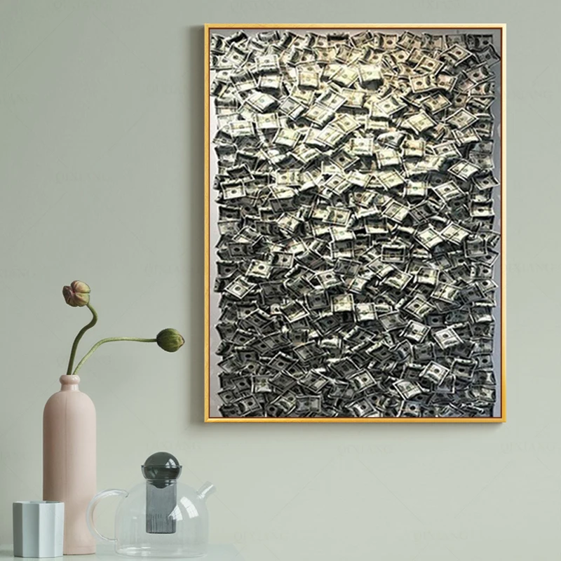 

Настенная Картина на холсте HD деньги абстрактные забавные крутые принты постер подарок украшение дома картина для спальни модульные карти...