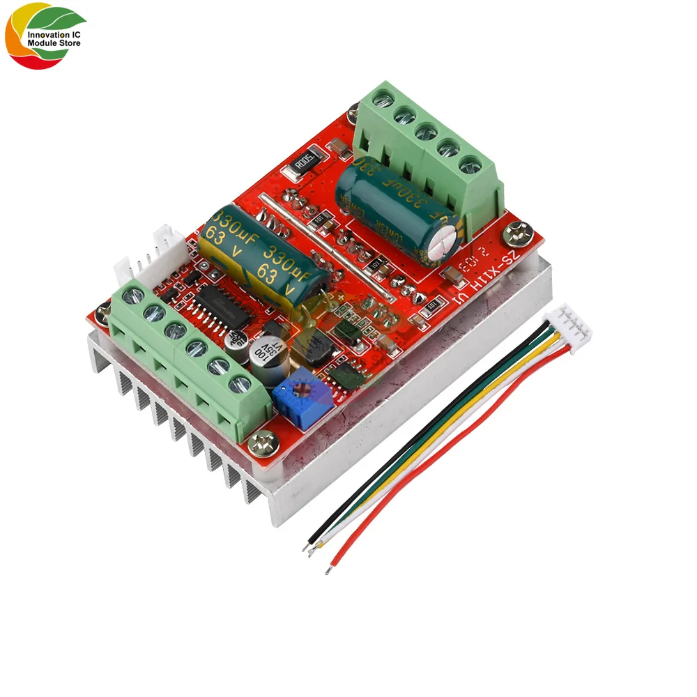 

Трехфазный бесщеточный двигатель постоянного тока Ziqqucu DC9-60V 400 Вт BLDC с PWM холла, плата управления двигателем, поддерживает PLC 0-5 В, аналоговое ...