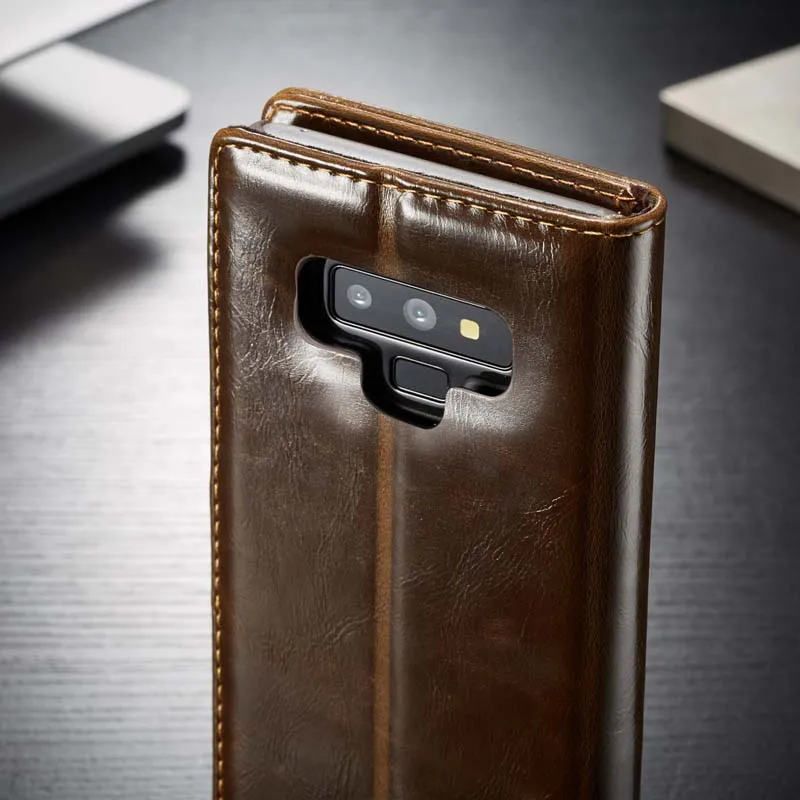 Чехол для телефона samsung galaxy note 9, винтажный кожаный чехол с отделениями для карт, кошелек, флип для samsung Note 8, 4, 5, S8, S9, S10 Plus, чехол