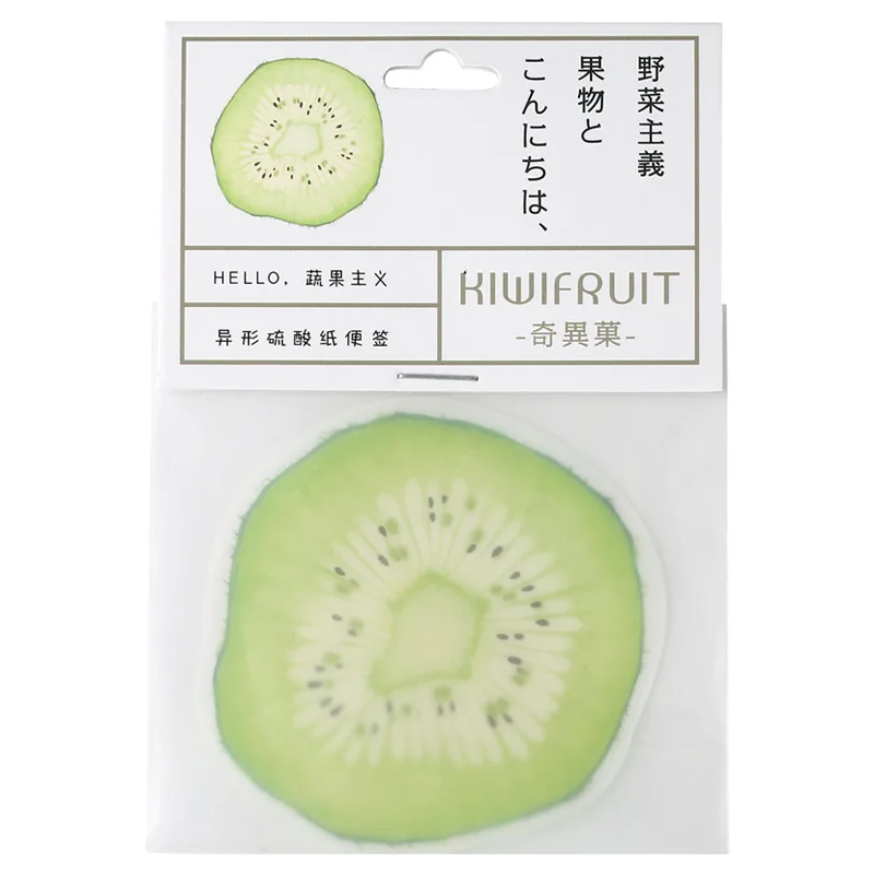 

15 PCS Shaped Paper Hello Fruit and Vegetable Series Creative Notepad Memo Pad Note Memo Sheets Stationery Office Supplie