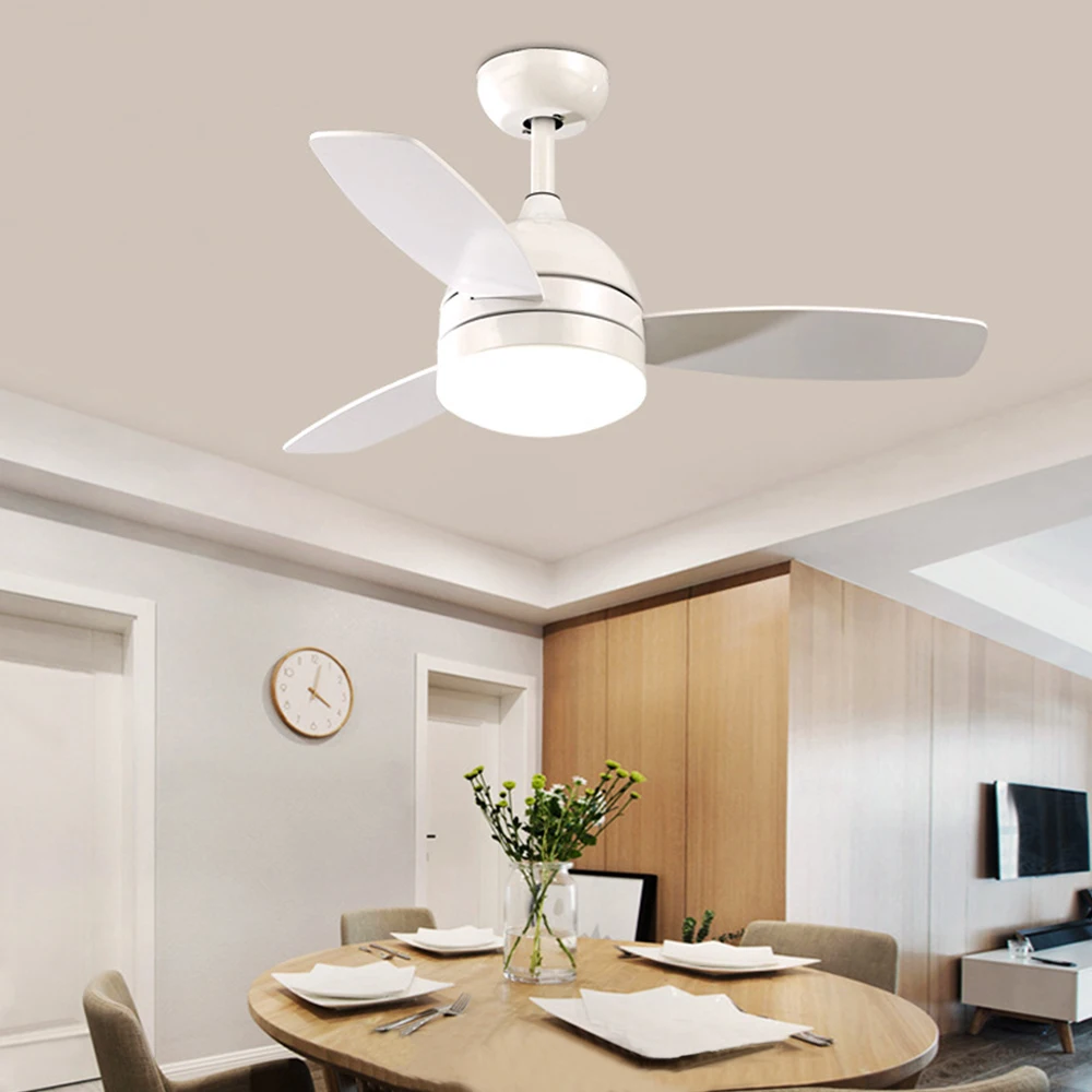 

42 inch led Ceiling fan lamp light Remote Control with lights 18w cooling fans 220V AC Multi color for Restaurant Kid's Room