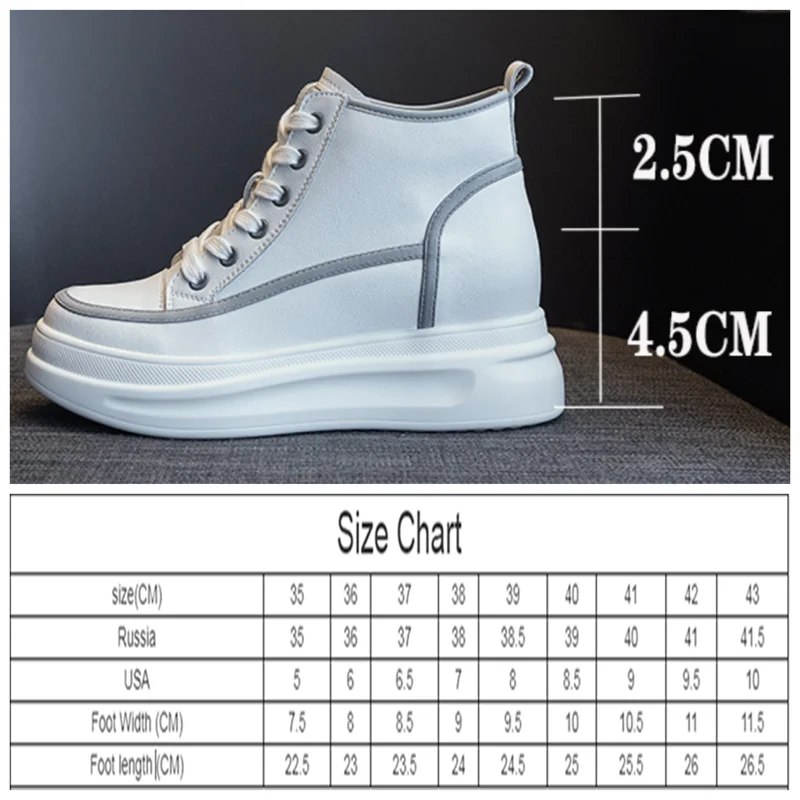 

AIYUQI Women's Sneakers Autumn Platform 2021 New Height Increasing Genuine Leather women's loafers fashion lace-up ladies shoes