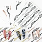 3D наклейки для ногтей наклейки с английскими буквами узор для лица наклейки слайдеры на День святого Валентина украшение для ногтей