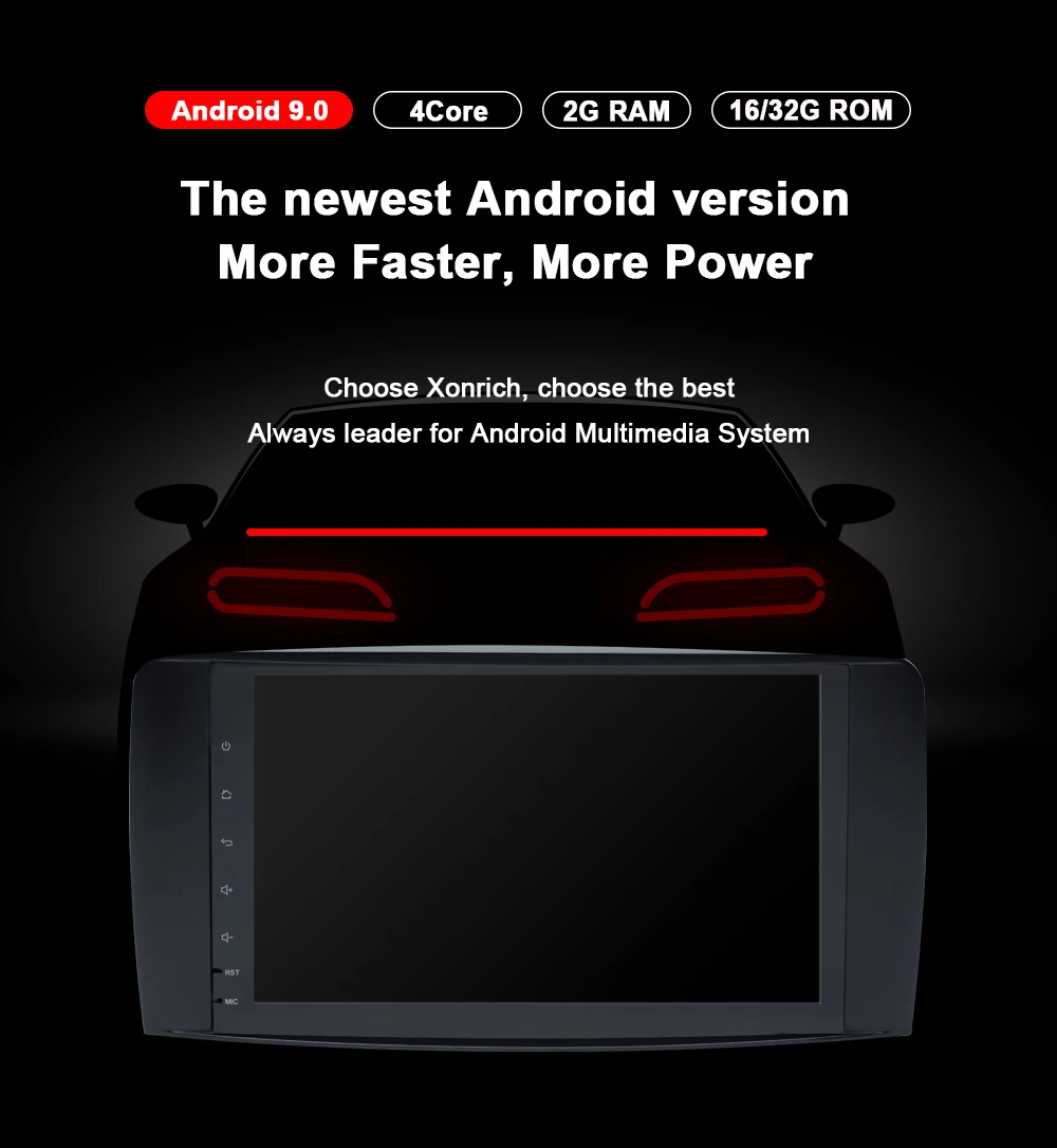 Xonrich Android 9,0 Автомагнитола dvd-плеер для Mercedes Benz R Class W251 R280 R300 R320 R350 R63 2006-2013 gps Навигация стерео