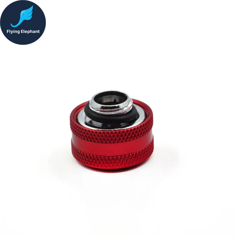 Жёсткий трубчатый Компрессионный фитинг OD 16 мм ручная затяжка 3 круга 5 цветов для