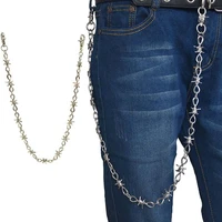 street big ring key chain rock punk trousers hipster key chains pant keychain hiphop accessories