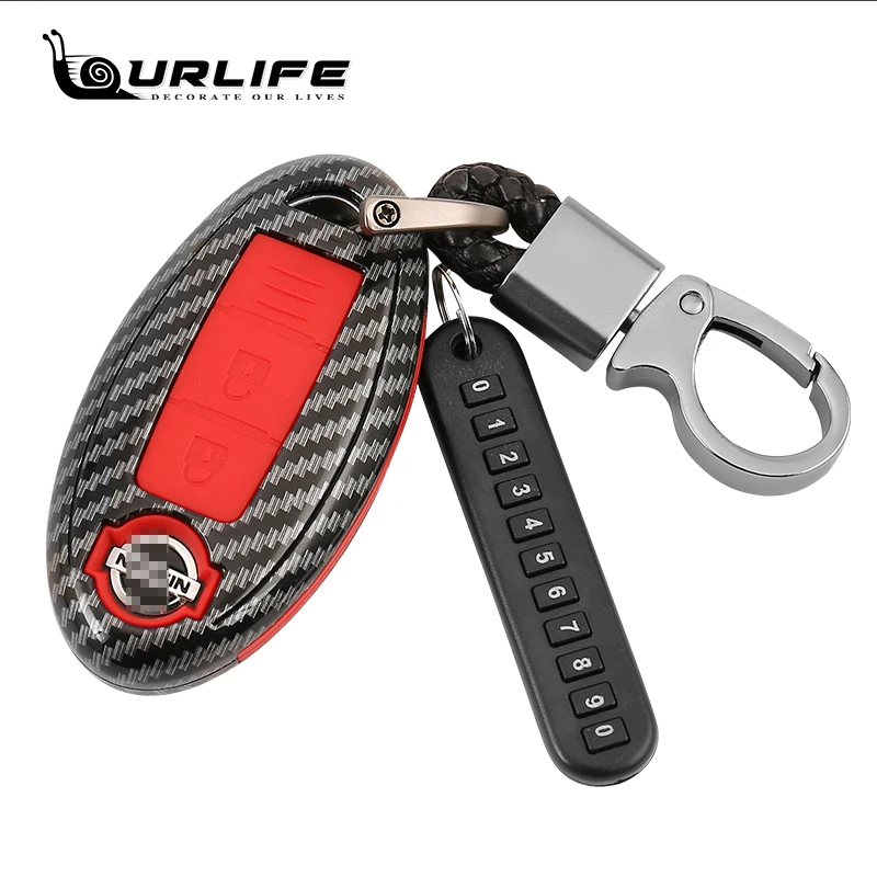 

Carbon Fiber Shell Car Remote Key Cover Case For Nissan Qashqai J10 J11 X-Trail t31 t32 kicks Tiida Pathfinder Murano Note Juke